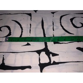 100% Linen Black and White Abstract Digital Print Fabric 58" Wide [17302]