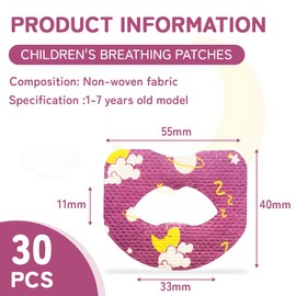 Mundpflaster Schlafen, Mouth Tape, 30 Stück Anti Schnarch Schlafpflaster und Mund Tape,Sofortige Linderung von Schnarchen,Weniger Mundatmungn