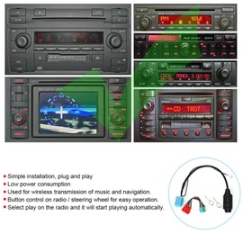 Headerbs Radio 20-Pin 8-Pin Connection Cable Car Radio Adapter Bluetooth 5.0 Audio Adapter Radio Connection Suitable for A2 A3 8L 8P A4 B5 B6 B7 A6 A8 TT, Suitable for Chorus 2