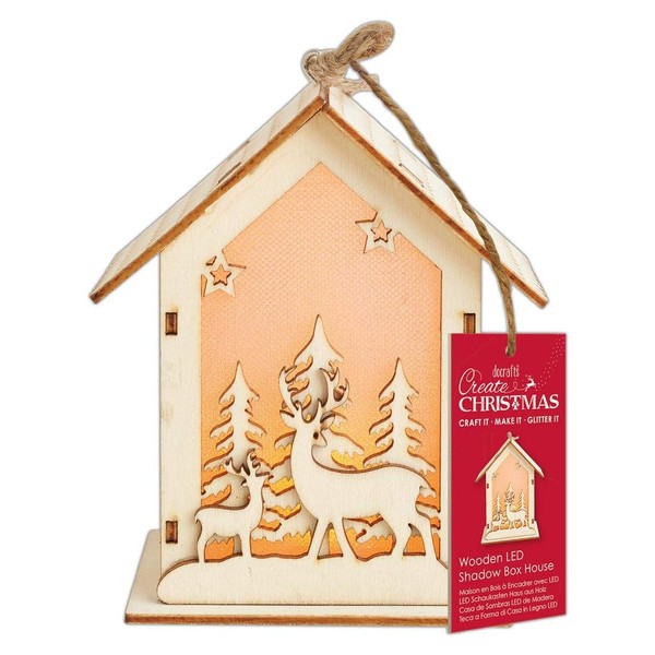 Create Christmas Shadow Box House, Wooden, One Size