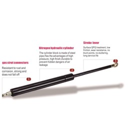 2Pcs Front HOOD Struts Lift Supports Shock Gas Spring Prop Rod Compatible With DODGE 2002-2008 RAM 1500/2003-2007 RAM 2500/2003-2007 RAM 3500/2008-2008 RAM 5500 (Note:)