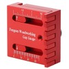 Woodpecker Tools,Saw Seam Gauge Woodworking Feeler Ruler Depth Measuring Ruler,