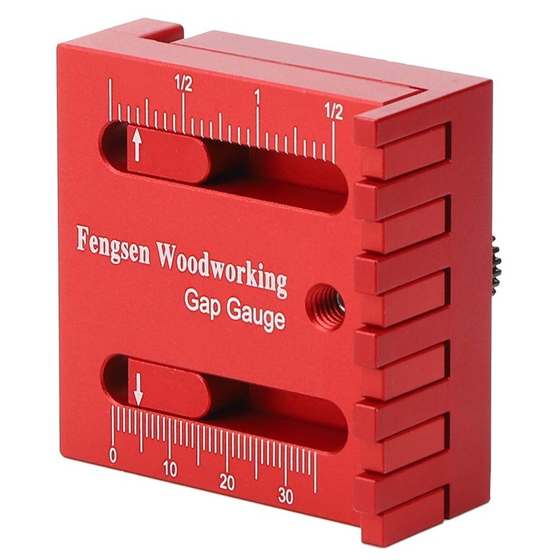 Woodpecker Tools,Saw Seam Gauge Woodworking Feeler Ruler Depth Measuring Ruler,