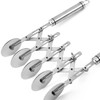 Dadamong 5 Wheel Pastry Cutter with Handle, Stainless Steel Adjustable