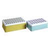 Premier Housewares Kitchen Storage Tin, Rectangular, Multi-Colour, Set of 2