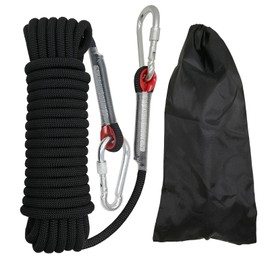 10mm Rope, Multipurpose Rope, Durable Outdoor Cord for Camping, Hiking, Outdoor Adventures, Boating, Fishing, DIY Crafts, and Home Projects (Black, 10m)