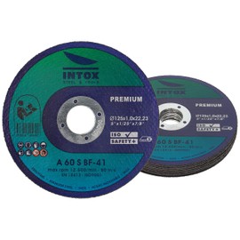 INTOX 125 mm x 1.0 mm Thin Cutting Discs - Pack of 10 for Metal, Steel & Stainless Steel | Premium INOX Flex Discs for Angle Grinders | Precise & Fast Cutting