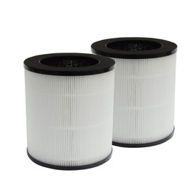 PUREBURG Replacement Filters Compatible with AZEUS C8 KJ120G-C10, Mooka C10 Air Purifier,2-Pack H13 HEPA 3-Stage Filtration Activated carbon 2-IN-1