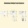 Curtain Track Heavy Duty Ceiling Wall Mount Sliding Curtain Track