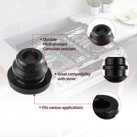 SMEV 50805 RV Stove Parts Grommets for Dometic Stove Top Parts D21 Cooktop Grate Rubber Grommets Replacemet Dometic Stove Protector Range Burner Grate Rubber Feet Pad RV Stove top rubber bumpers 4Pcs