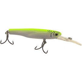Thundermist Lure Company Misty Minnow Crank Bait, Chartreuse/Silver