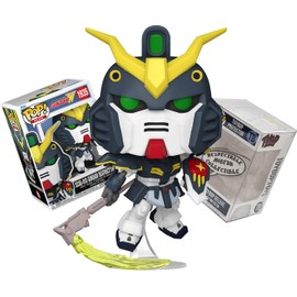 Funko Plus XXX-01D Deathscythe + ToyBop Protector: Mobile Suit Gundam Wing Pop! Animation Vinyl Figure (Bundled with Pop Protector Collector Case Box Gift Set)