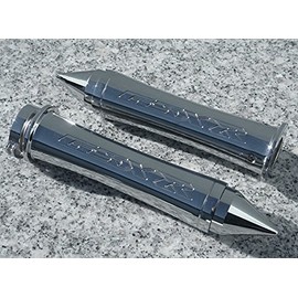 i5 Chrome Spike Spiked Billet Hand Grips for Suzuki GSXR600 GSXR750 GSXR1000 GSXR 600 750 1000
