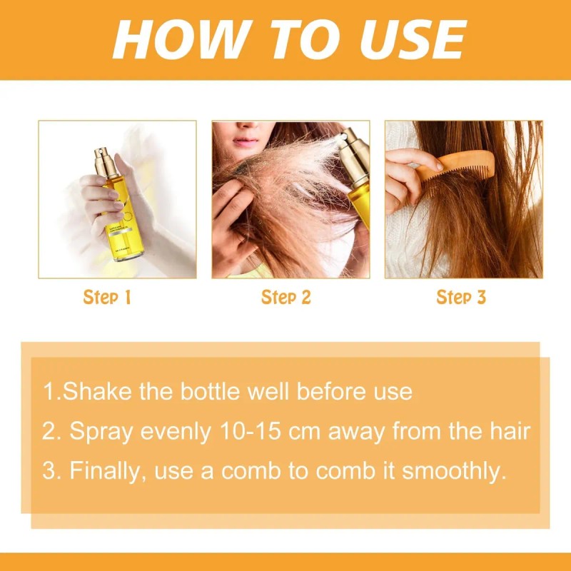 Esencia De Aceite Aromático Para El Cuidado Del Cabello, 100