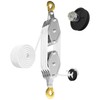 YATOINTO Rope Pulley Hoist with Metal Bearing 4400 LB, 8:1