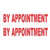 2-6x24 By Appointment Real Estate Rider Sign Red