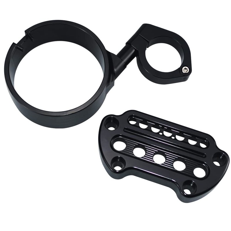 ONETK Motorcycle Indicator Light Handlebar Top Bar Riser Clamp Speedometer