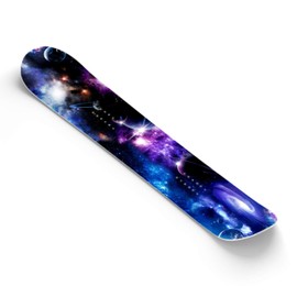 Snowboard Wrap Graphic Sticker Skin Cover - Includes Breakaway Knife - Universal Fit up to 65 inches and 14 inches Wide - Galaxy Milkway Space Nebula