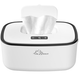 Avec Maman Baby Wipe Warmer Dispenser S1 - Adjustable Digital Temperature Control - Wipe Warmer and Baby Wet Wipes Dispenser - Baby Wipes Warmer - White