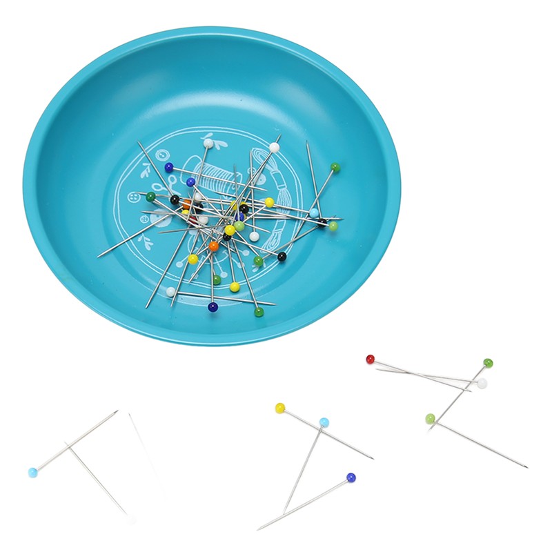 Magnetic Bowl Pin Dish with 150pcs Bead Needles Safe 430