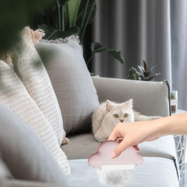 Lint Remover - Pet Fuzz Remover | Small Hair Remover, Portable Clothing Lint Remover with 4 Refills for Coverlet, Furniture, Couch, Car Cushions