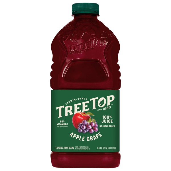 Tree Top, 100% Juice Apple Grape, 64 Fl Oz (Pack