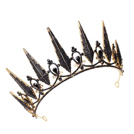 Mikinona Baroque Style Bride Hair Hoops Elegant Black Headband Wedding Accessories Lightweight Design for Memorable Moments for Weddings and Engagements