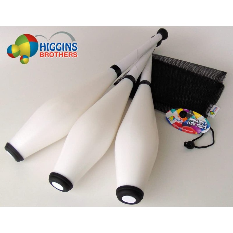 Higgins Brothers Flow Juggling Club Set. Set of Three Juggling