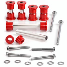 Cartalia Golf Cart Front Lower Leaf Spring & Upper A-Arm Bushing Sleeve with Bolts Kit for Club Car Precedent 2004-up, Tempo & Onward 2017-Up, Replace Polyurethane Bushing Sleeve Screw OEM # 102956201
