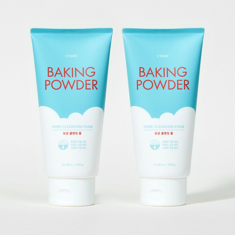 Etude Baking Powder Pore Cleansing Foam Duo Set 300g*2 /