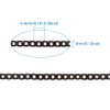 32.8 Feet 304 Stainless Steel Curb Chains Electrophoresis Black Unwelded