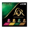 L'OR Origins Espresso Coffee Pods Variety Bundle x40 Nespresso®* Compatible