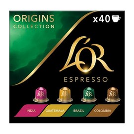 L'OR Origins Espresso Coffee Pods Variety Bundle x40 Nespresso®* Compatible