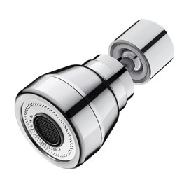 JINYOMFLY 3 Modes Tap Attachment Extension, 360° Rotating Multifunctional Extension Tap, Tap Aerator, Silver, Faucet Extender with Adapter for Bathroom and Kitchen (Silver 2)