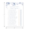 InvitationHouse 24 Blue Floral Bridal Shower Games (Guess Who Bride