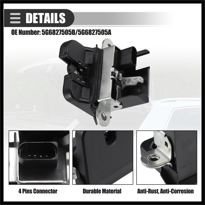 Hihaha Rear Door Liftgate Tailgate Lock Trunk Latch Actuator, for