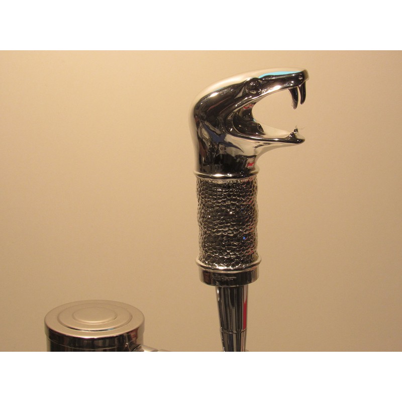 Chrome Viper Beer Tap Handle Sports Bar Kegerator Resin Breweriana