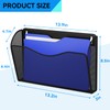 GDINDINFAN 3 Pack Wall File Organizer, Mesh Haning Wall File