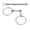 BARN & STABLE Horse Snaffle Bit Durable H-Ring Bit for