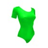 Sookie Active Basic Short Sleeve Leotard (LIME, Ladies X-Large)
