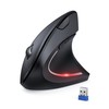 TECKNET Ergonomic Mouse, 4800DPI Wireless Vertical Mouse 6-Button Silent Mouse