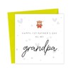 Happy 1st Fathers Day as my Grandpa Card | Father's