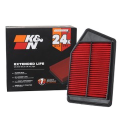 K&N Engine Air Filter: Extended Life 24,000 Mile Replacement Air Filter: Compatible with 2013-2019 Honda/Acura L4 (Accord, Spirior, TLX), KNX-2498