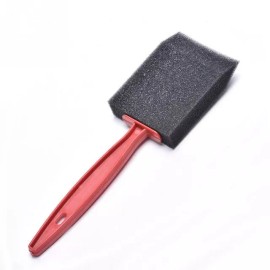 GAM  10 Pcs 4" Black Foam Brush Sponge Plastic Handle Art Craft Painting Paint Brush