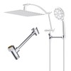 Hibbent All Metal Shower Head Holder, Adjustable Solid Brass Showerhead