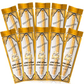 SEWAK AL-FALAH Miswak (Traditional Natural Toothbrush) - 10 Pack - Individually Vacuum Sealed for Long-Lasting Freshness – Traditional Oral Care for Deep Cleaning, Whitening, and Plaque Defense
