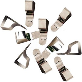 8 x Drawing Board Clips Nickel Plated Steel Table Cloth Holders Upto 25mm Thick