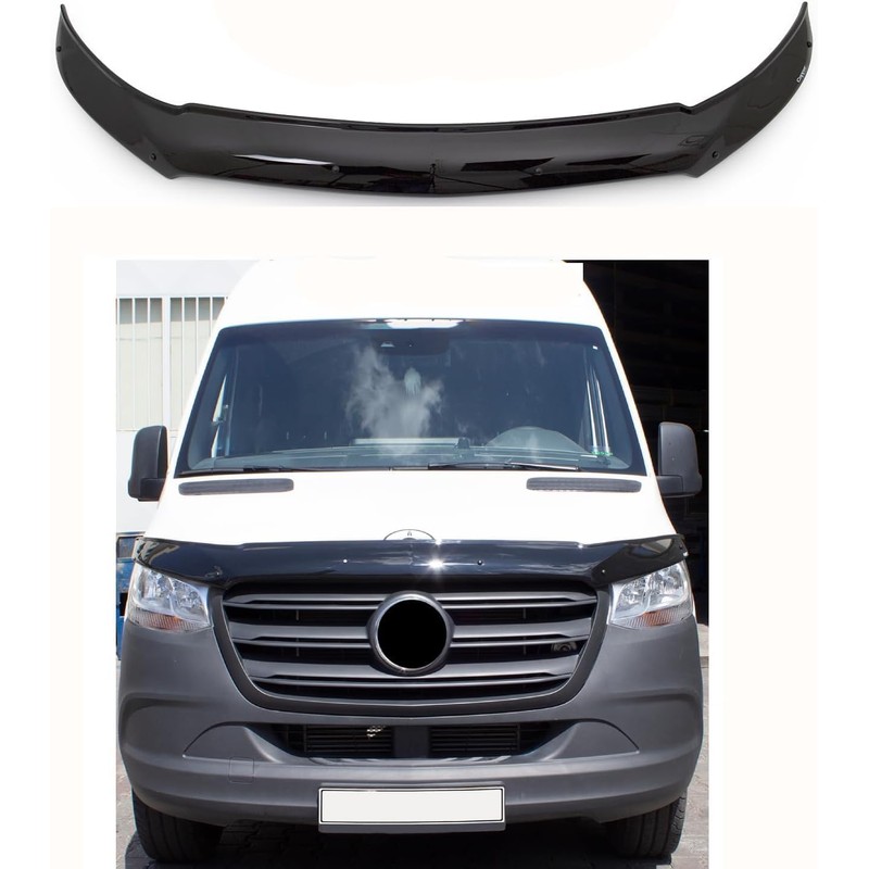 BMY Hood Deflector/Front Bug Shield Compatible for Mercedes Sprinter 2019-2025