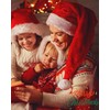 BleSky Long Christmas Santa Hat Adults Deluxe Plush Long Xmas