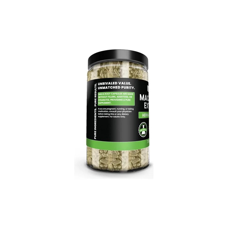 Pure Original Maca 730 Cápsulas, Sin Rellenos, Verificado